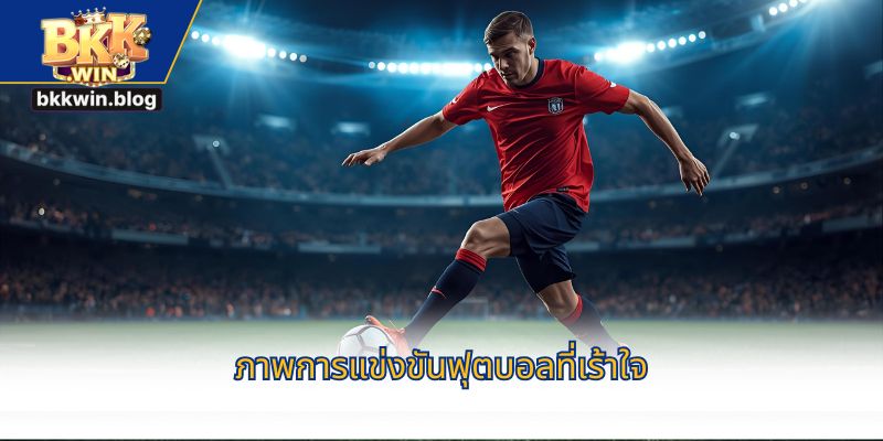 ภาพการแข่งขันฟุตบอลที่เร้าใจ